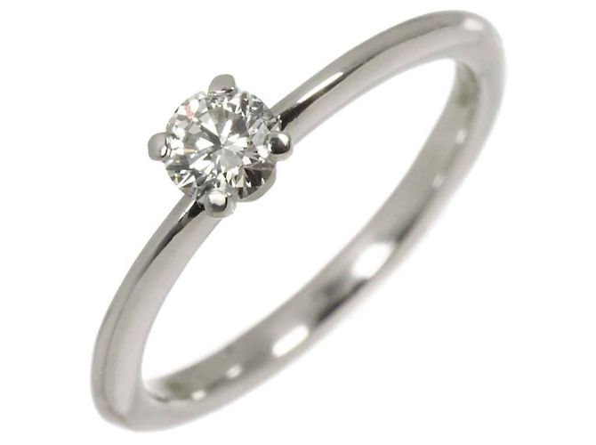 Autre Marque Tiffany & Co. Platin-Solitärring mit Diamant