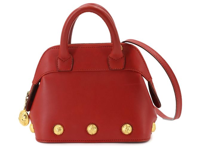 Borsa a mano e a tracolla 2-way in pelle rossa Salvatore Ferragamo Rosso