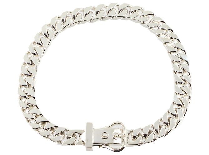 Hermès Hermes Boucle Sellier GM Halskette Silber