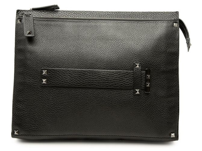 Valentino Rockstud Clutch-Tasche Schwarz