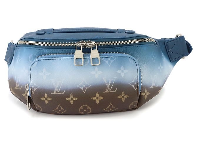Bumbag Bolsa de mão Louis Vuitton em canvas azul