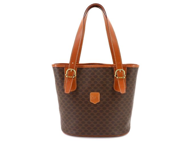 Céline Borsa Tote Celine Macadam Marrone