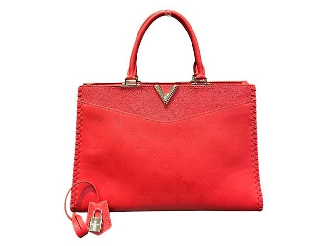 Borsa Louis Vuitton Monogram Very Zip Tote Rosso Monogramma