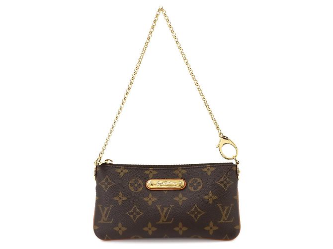 Sac à main Louis Vuitton Monogram Pochette Milla MM Marron Monogramme
