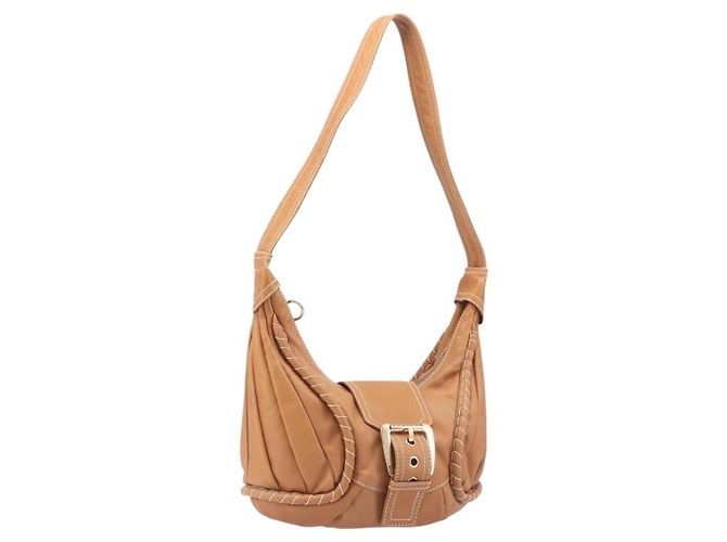 Céline Celine Shoulder Leather Braun