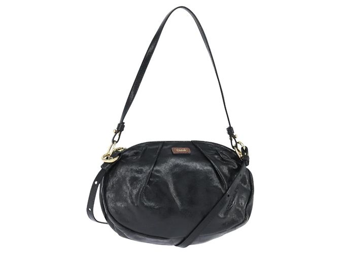 Chloé Bolsa de ombro Chloe Couro Medium Preto