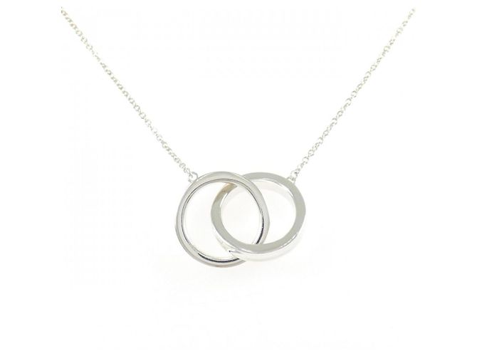 Autre Marque Tiffany & Co. 1837 Interlocking Circle Halskette Silber