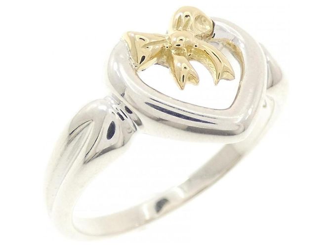 Autre Marque Tiffany & Co. 925 750YG Ringband Silber Golden