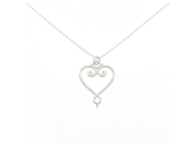 Autre Marque Tiffany Goldoni Heart Necklace Silvery