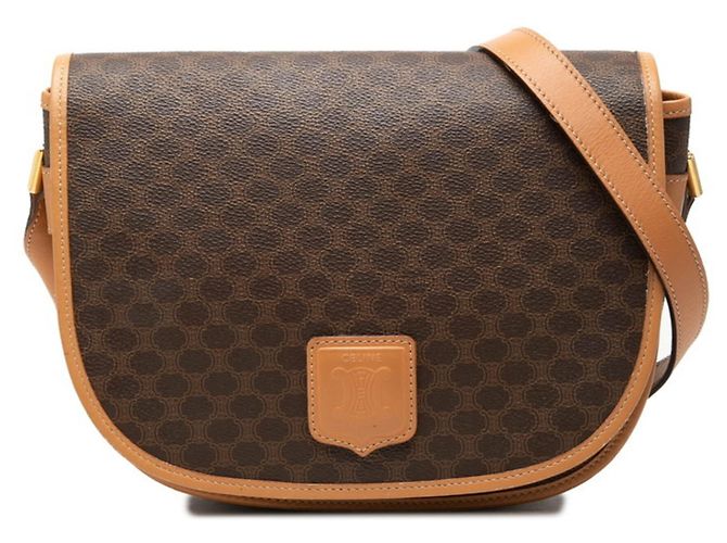 Céline Bolsa Tiracolo Celine Macadam Marrom