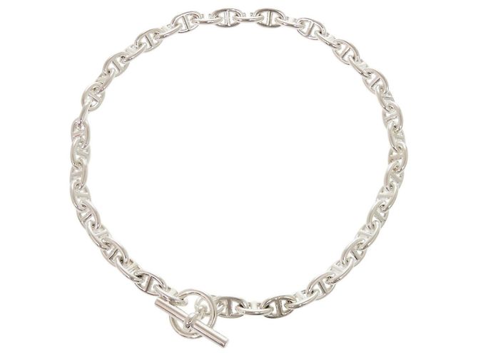 Hermès Colar Hermes Chaine d'Ancre PM Silver Prata