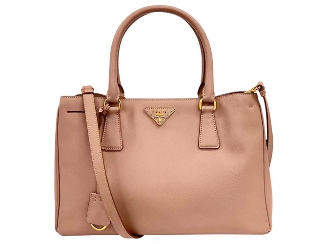 Bolsa Prada Galleria Saffiano Lux Bege