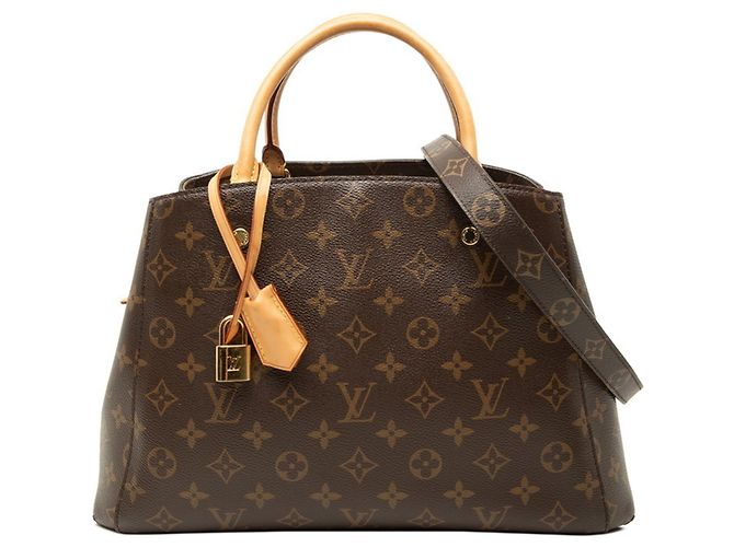 Louis Vuitton Monogram Montaigne MM Handtasche Braun