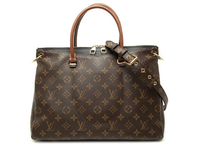 Louis Vuitton Monogram Pallas Handtasche Braun Schwarz