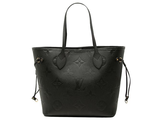 Borsa Tote Louis Vuitton Monogram Empreinte Neverfull MM Nero
