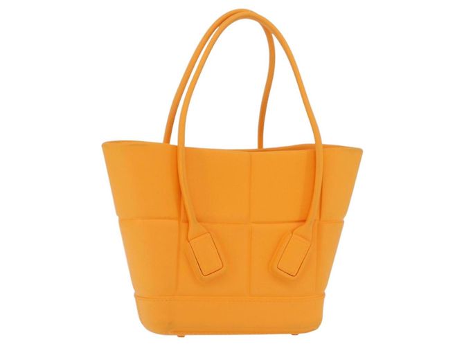 Bottega Veneta Handtasche Rubber Orange Auth 207536A