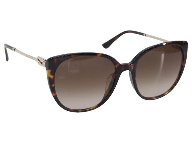 Bulgari Occhiali da sole BVLGARI Plastica Nero Tono Oro Auth BA16152V