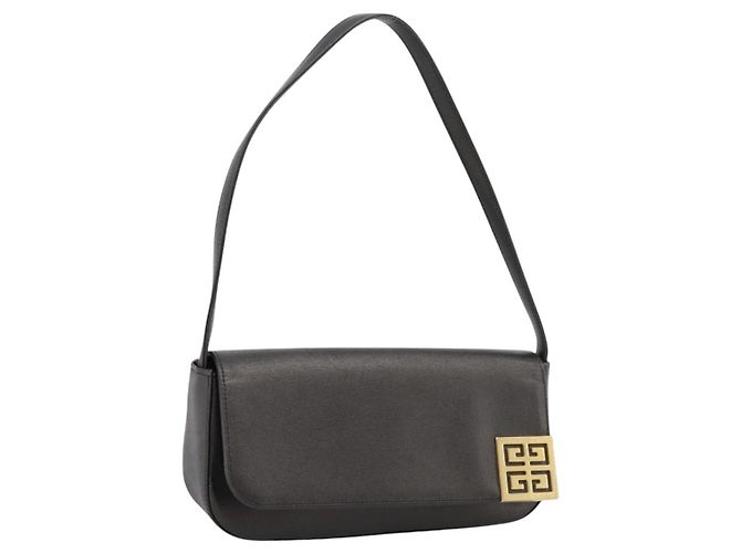 Borsa a tracolla GIVENCHY Pelle Nero Oro Auth 205350A D'oro