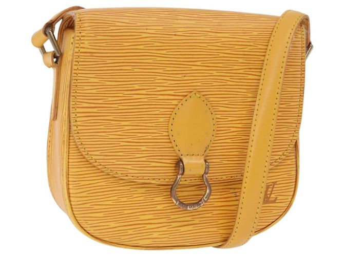 Borsa a tracolla LOUIS VUITTON Epi Saint Cloud PM Gialla M52219 LV Auth 167754A Giallo