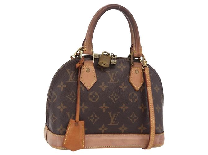 LOUIS VUITTON Monogram Alma BB Hand Bag M53152 LV Auth 207653 Monograma