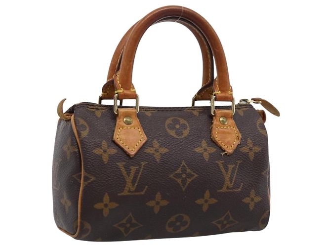 Bolsa de mão LOUIS VUITTON Monogram Mini Speedy M41534 LV Auth ka6485 Monograma