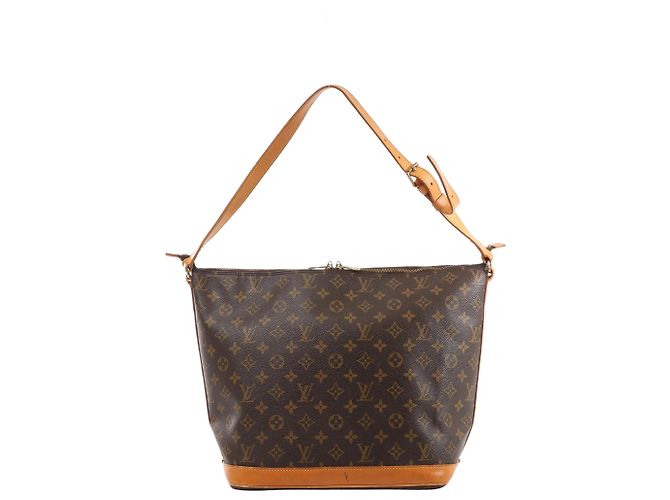 Bolsa de ombro Louis Vuitton Amfar 3 Monogram em marrom Vermelho