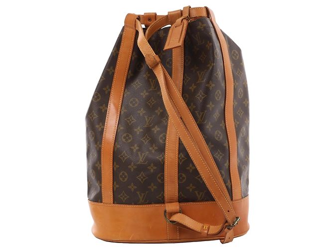 Mochila Louis Vuitton Randonnée GM Monogram em castanho Marrom