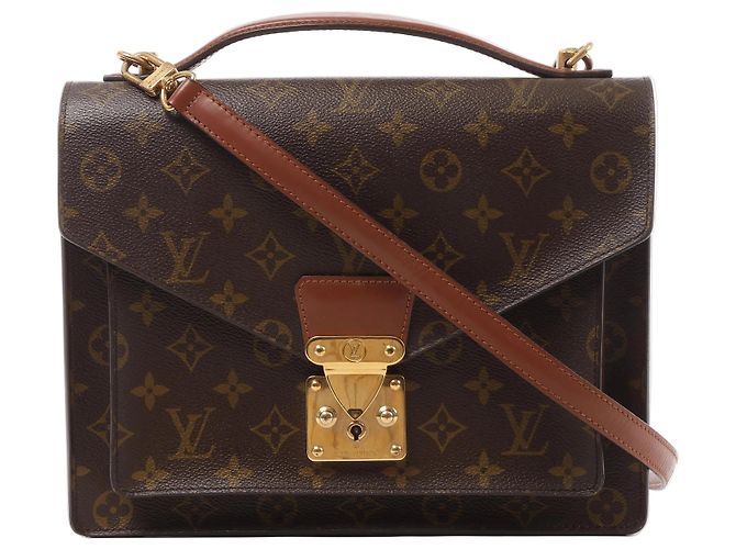 Sac à main 2Way Louis Vuitton Monceau Monogram en Brown Marron