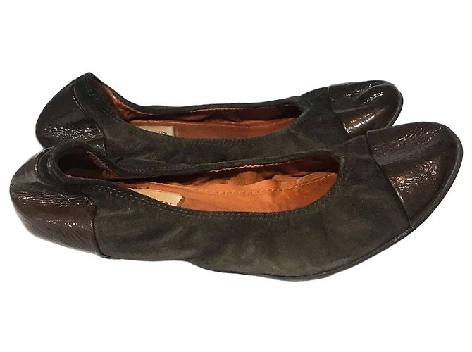 Bailarinas Lanvin marrones T.36,5 Castaño