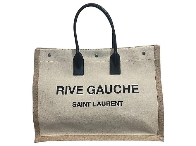 Autre Marque Sac Saint Laurent cabas Rive Gauche Beige
