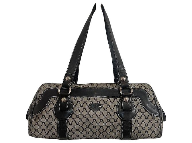 Triomphe Céline Bolsa Celine vintage preta Preto