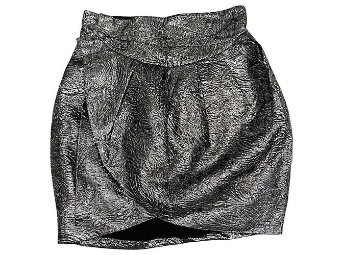 Isabel Marant Rock silber T.36 Metallisch