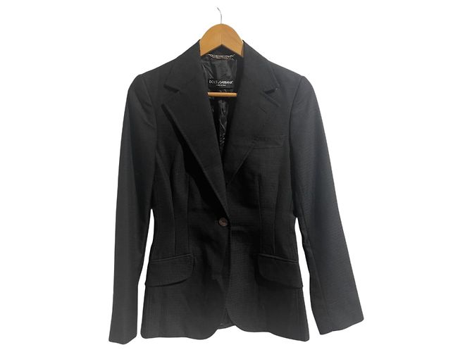Dolce & Gabbana Jacke schwarz T.36