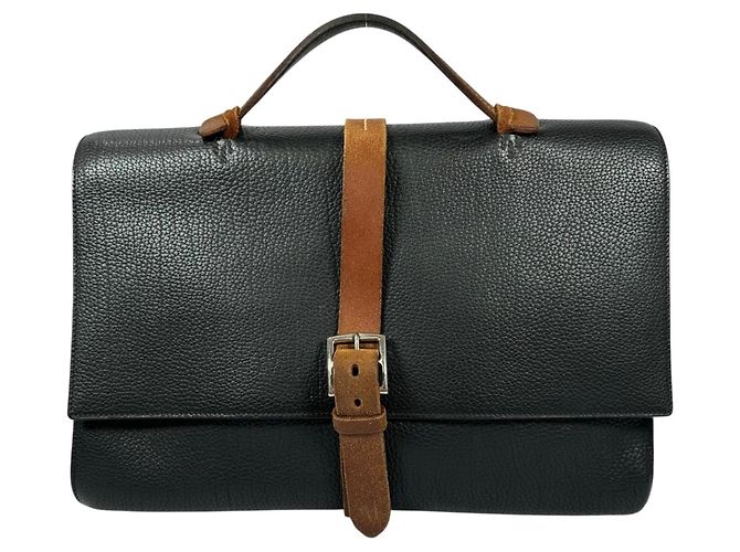 Hermès Borsa Business Hermes Etriviere Document Case Nero