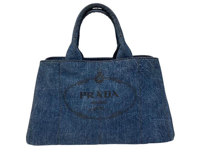 Borsa Tote Prada Canapa Denim