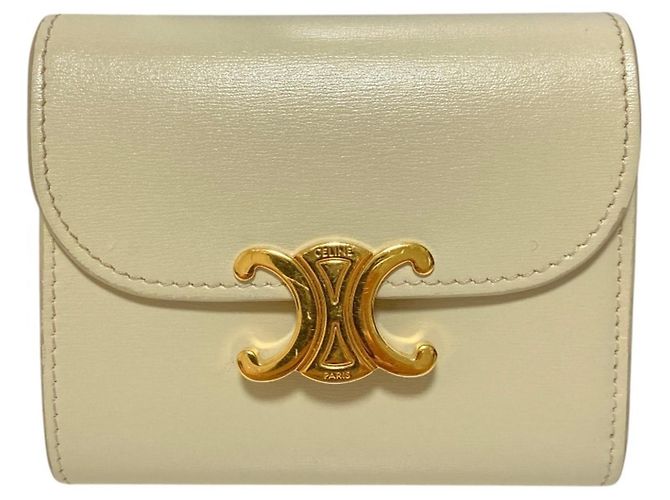 Céline Cartera de solapa Small Triomphe Celine Crudo