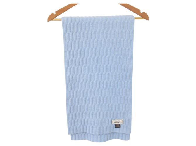 Hermès Hermes Light Blue Wool Stole