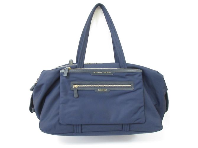 Borsa a tracolla Anya Hindmarch Inflight Blu navy