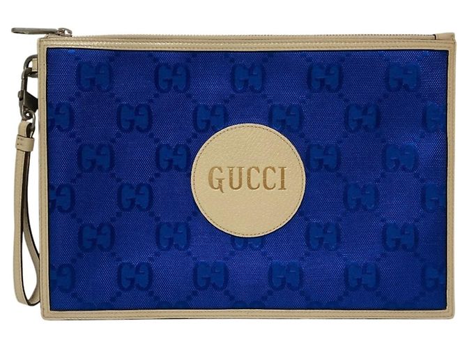 GUCCI Off The Grid Clutch Blau