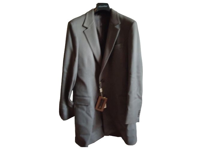 Loro Piana Grey Virgin Wool Single-Breasted Jacket