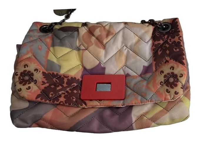 MALIPARMI quilted multicolor patchwork shoulder bag
