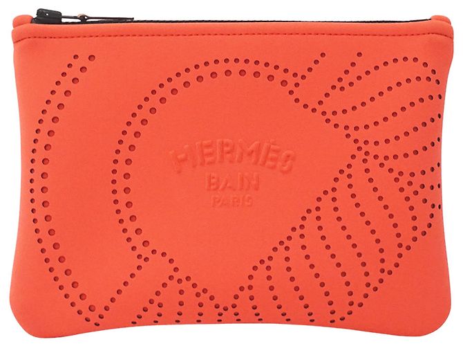 Hermès Hermes Neo Bankanoe PM Handtasche Pouch Rot Orange
