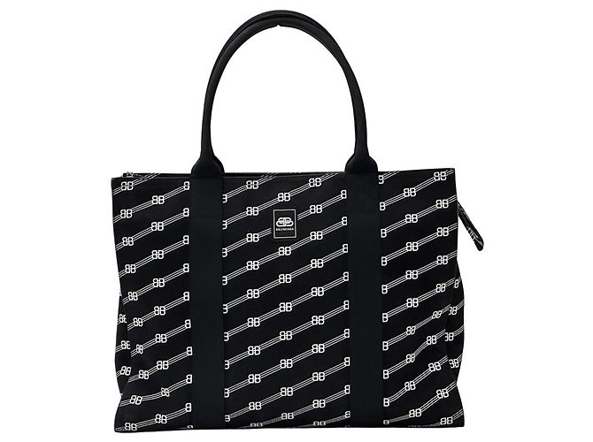 Everyday Borsa Tote Balenciaga Monogram Canvas Nero