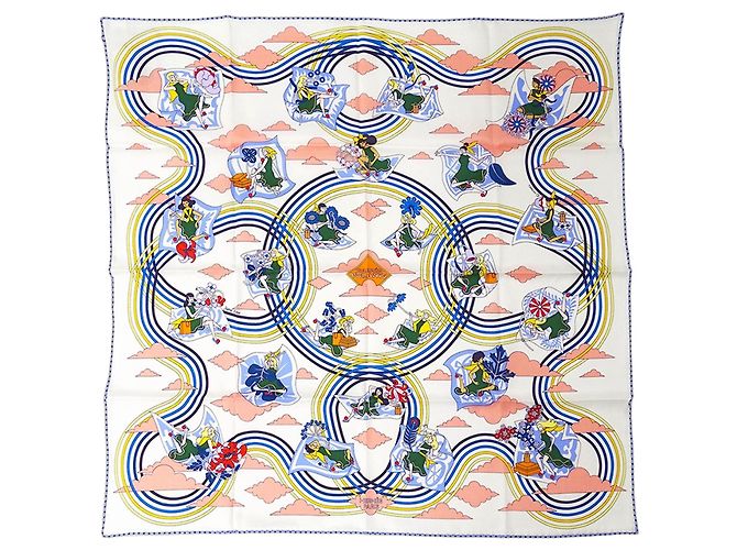 Silk In Hermès Carré 70 Seidentuch Weiß