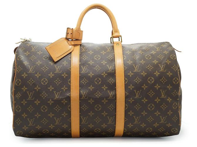 Louis Vuitton Monogram Keepall 50 Marron Toile Cuir