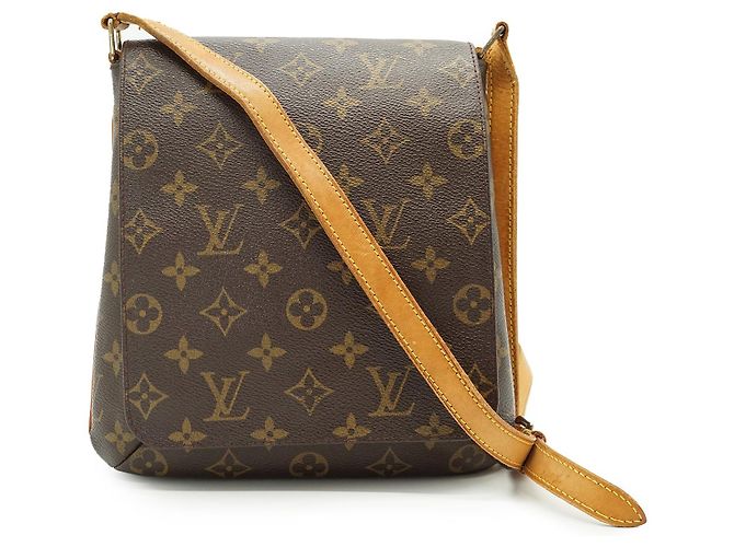 Louis Vuitton Monogram Musette Salsa Long Strap Brown Mustard