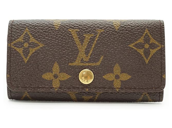 Louis Vuitton Monogram Multicles Schlüsseletui 4 Reihen Braun