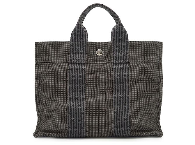 Hermès Herline Tote PM Grau Stoff