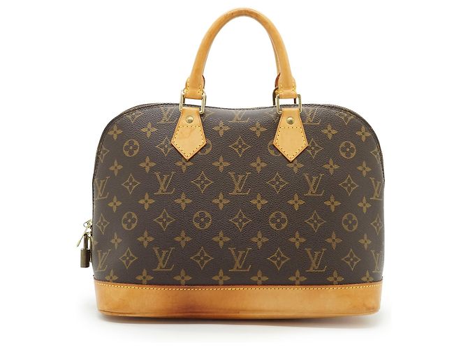 Louis Vuitton Monogram Alma PM Braun Leder