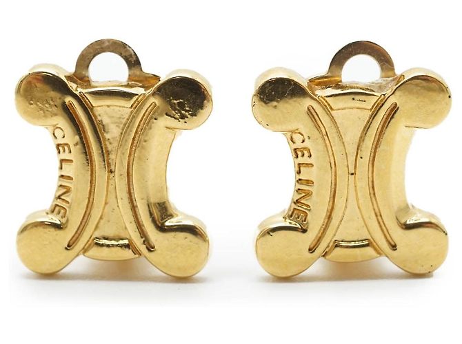 Céline Triomphe Ohrringe Gold Golden
